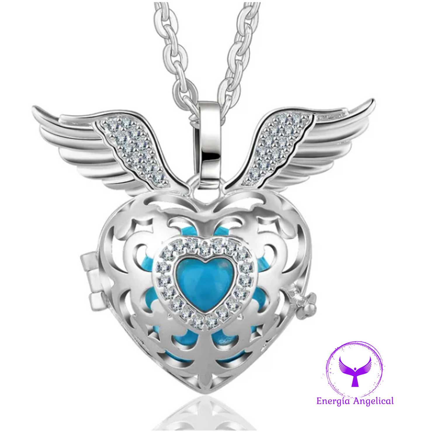 Llamador de ángeles corazón de ángel